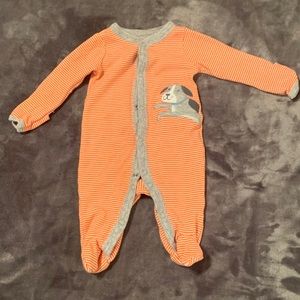 Carter’s Striped Dog Sleep and Play Newborn